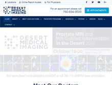 Tablet Screenshot of desertmedicalimaging.com